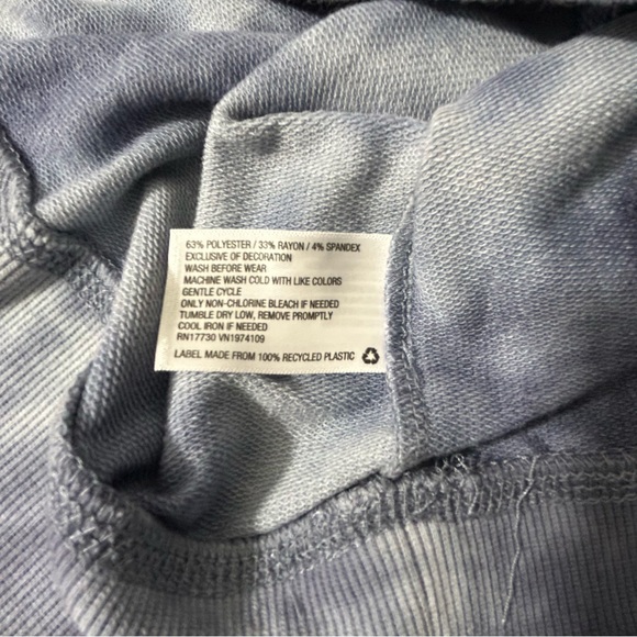 KNOX ROSE Tie Dyed V-Neck Long Sleeve Hoodie Sz XXL - Picture 11 of 14